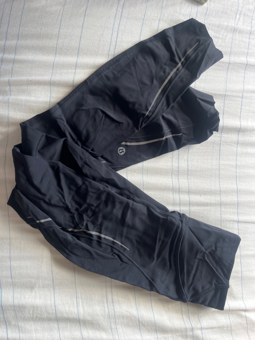 lululemon athletica Black reflective Running leggings